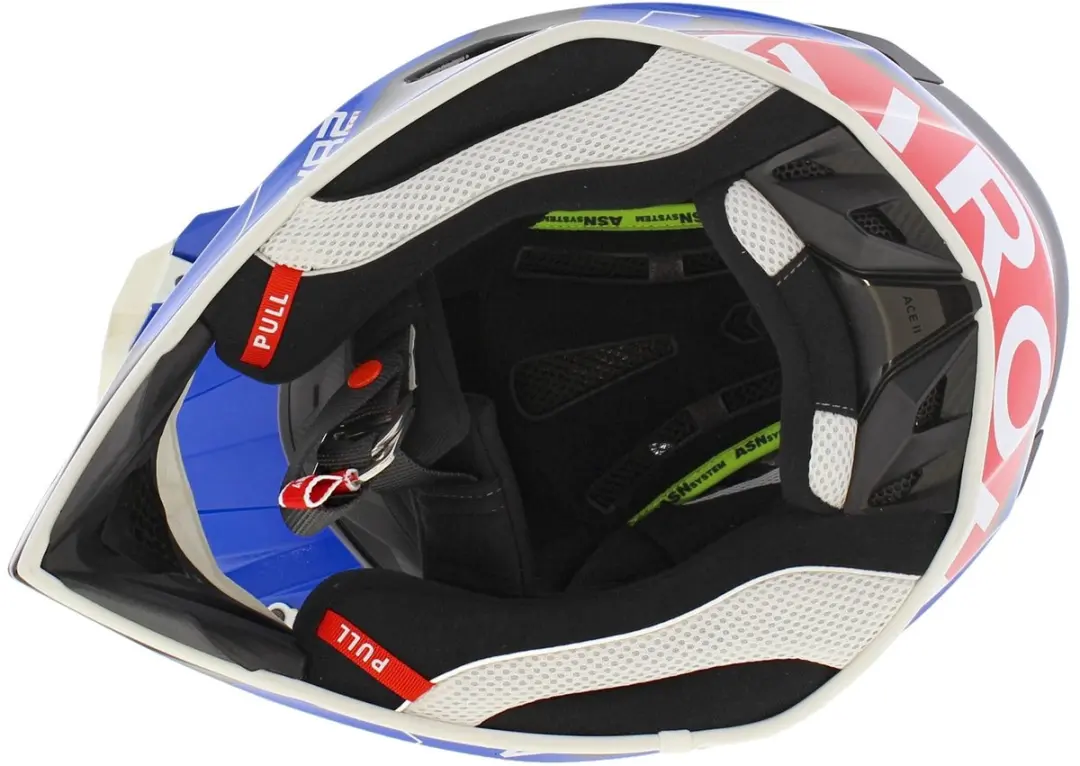 Airoh Aviator Ace 2 Crosshelm - XL - Glans Blauw/Wit/Rood