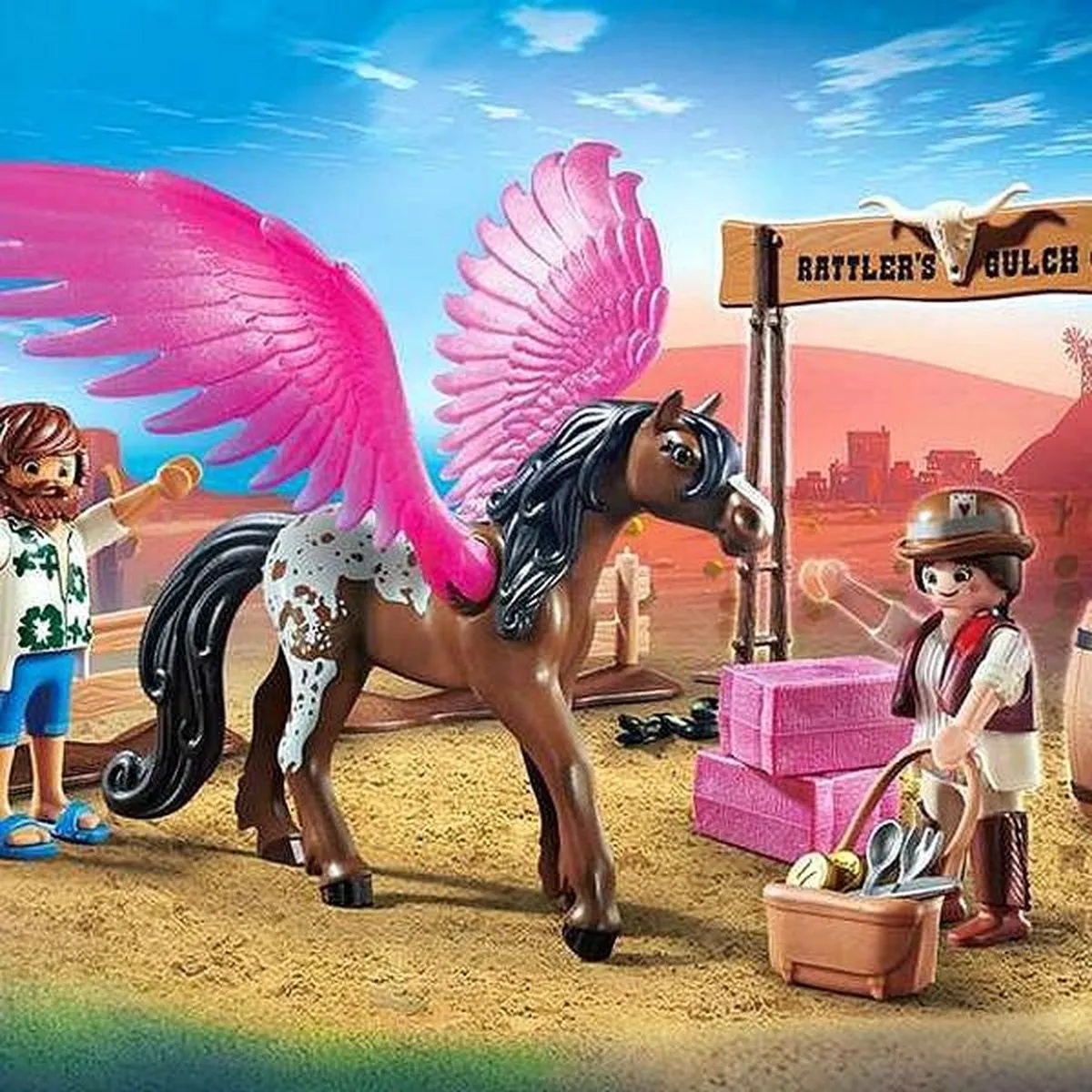 Playmobil The Movie Marla en Del met gevleugeld paard 70074