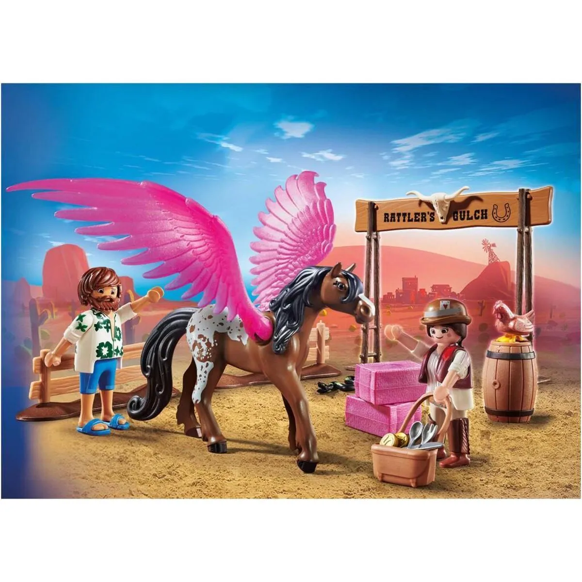 Playmobil The Movie Marla en Del met gevleugeld paard 70074 - afbeelding 6 van 6