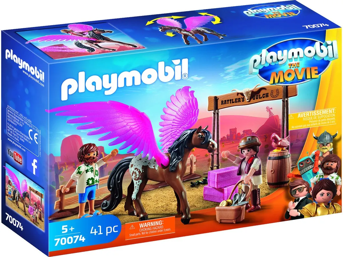 Playmobil The Movie Marla en Del met gevleugeld paard 70074