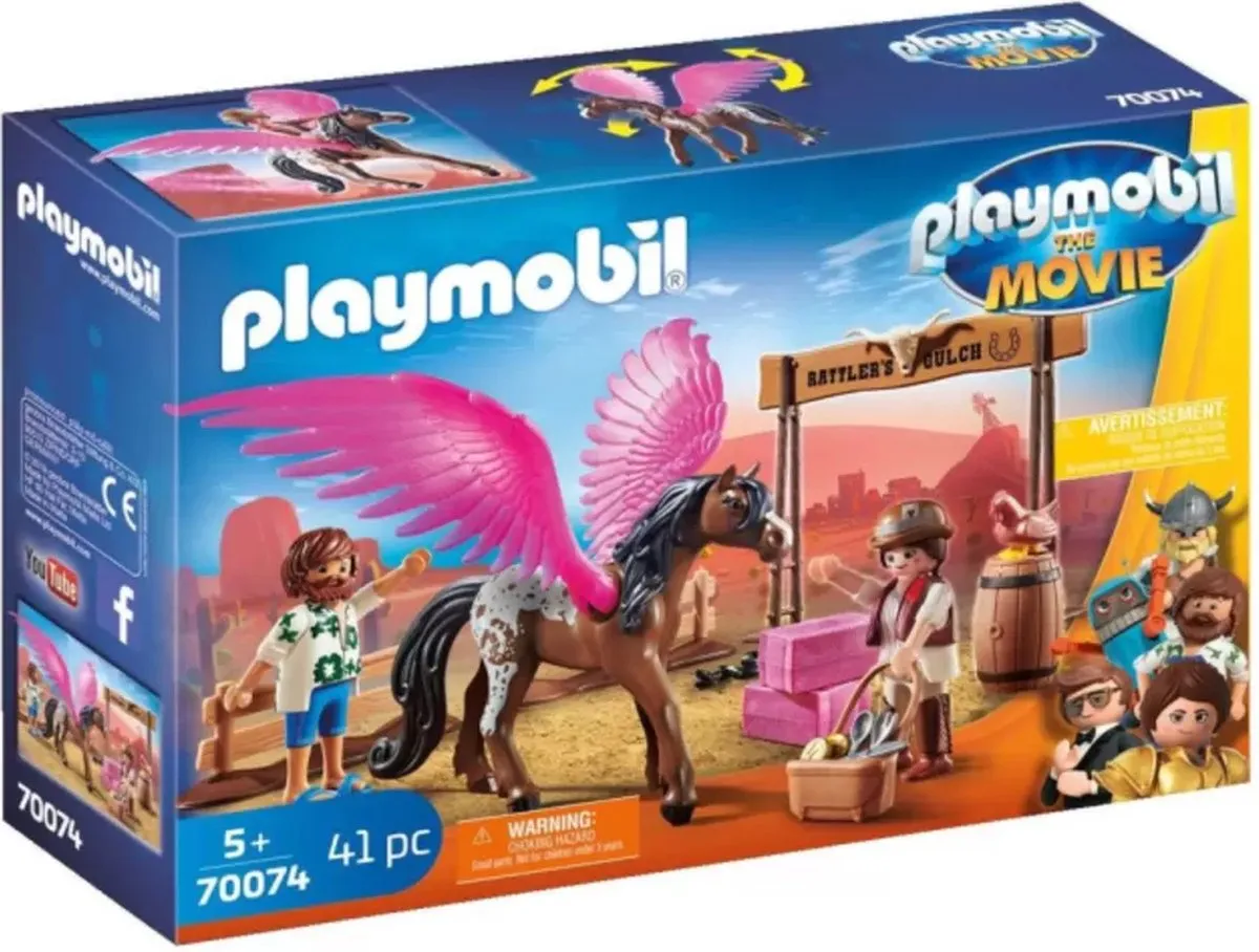 Playmobil The Movie Marla en Del met gevleugeld paard 70074
