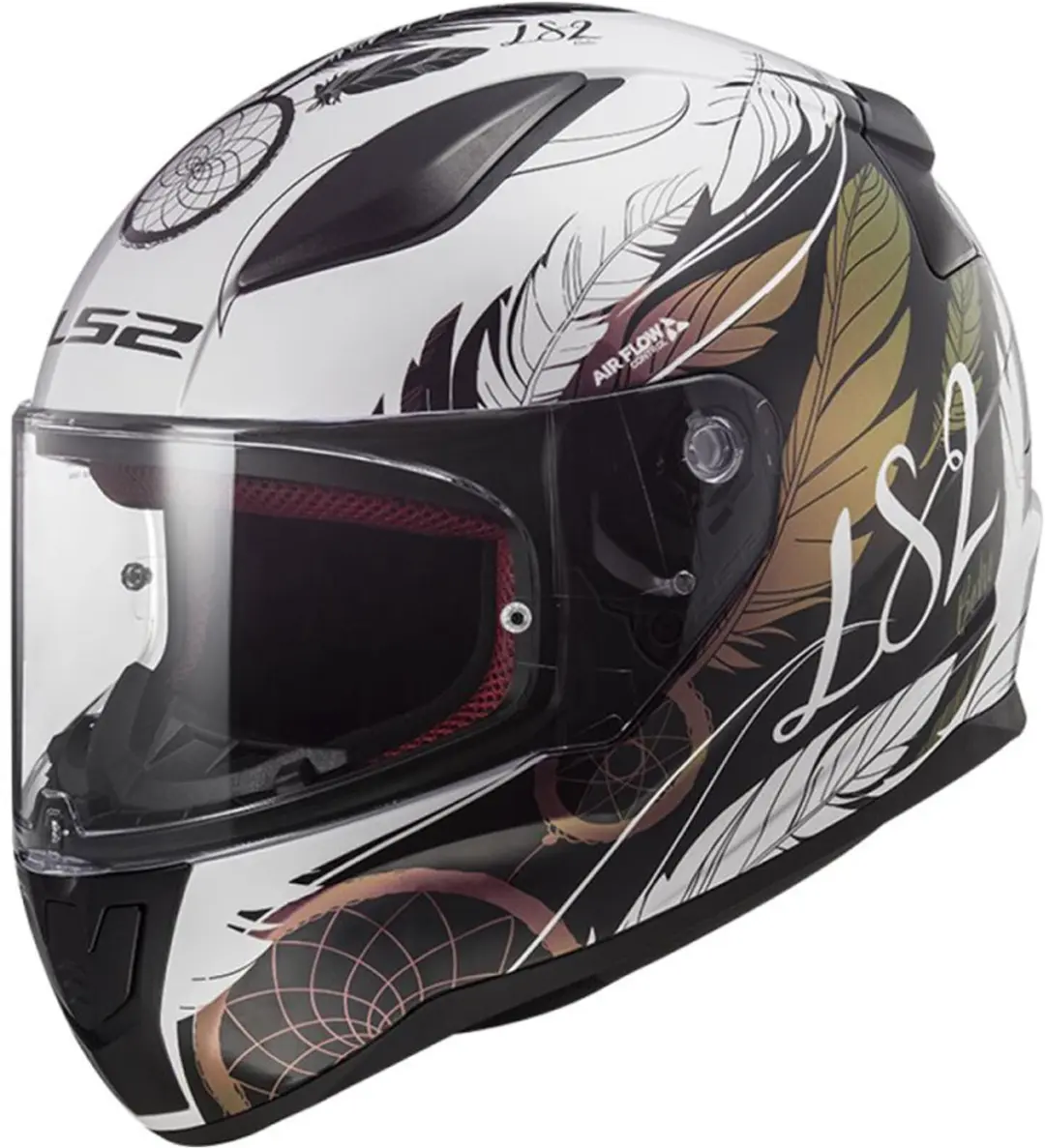 LS2 FF353 Rapid II Boho Wit Zwart Roze 06 Integraalhelm