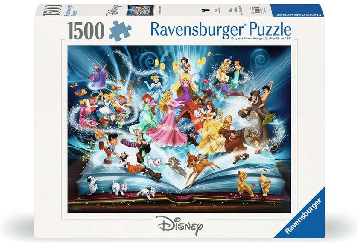 Ravensburger Disney Magische Sprookjesboek Legpuzzel 1500 Stuks - Multicolor