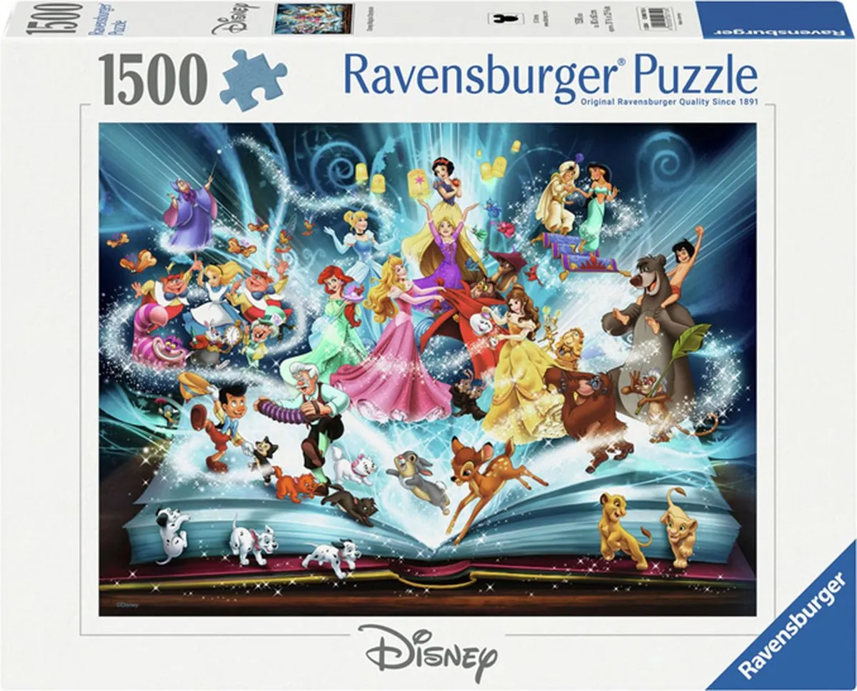 Ravensburger Disney Magische Sprookjesboek Legpuzzel 1500 Stuks - Multicolor