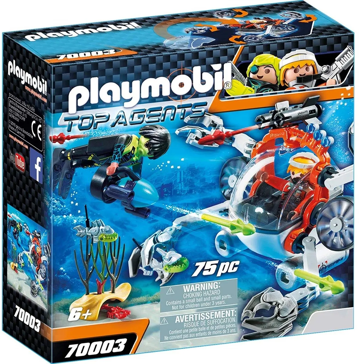 Playmobil Spy Team Bemande Onderwaterrobot 70003