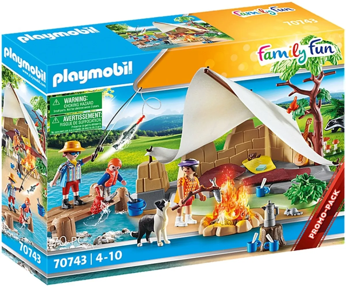 Playmobil Familie op Kampeertocht 70743 - Multicolor