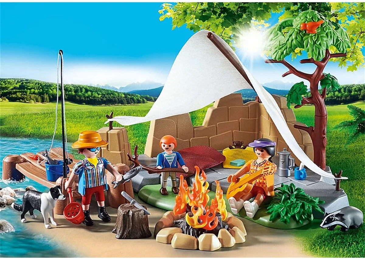 Playmobil Familie op Kampeertocht 70743 - Multicolor