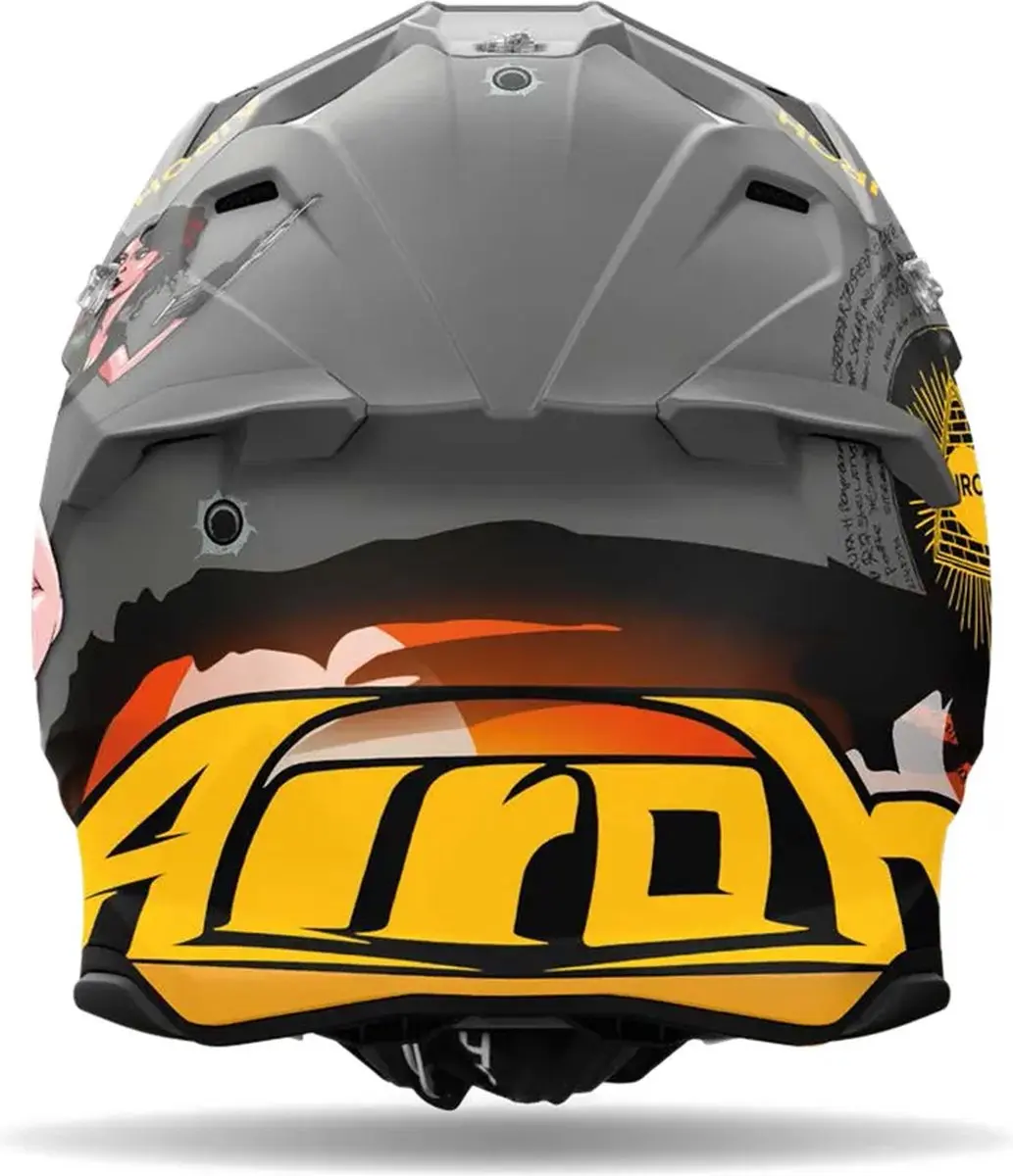 Airoh Twist 3 Adventure Mat Crosshelm XXL - Grijs