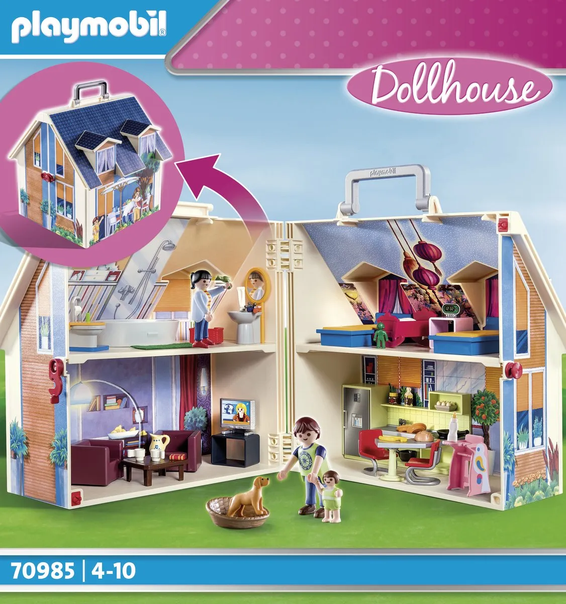 Playmobil Mijn Meeneempoppenhuis 70985 - Multicolor