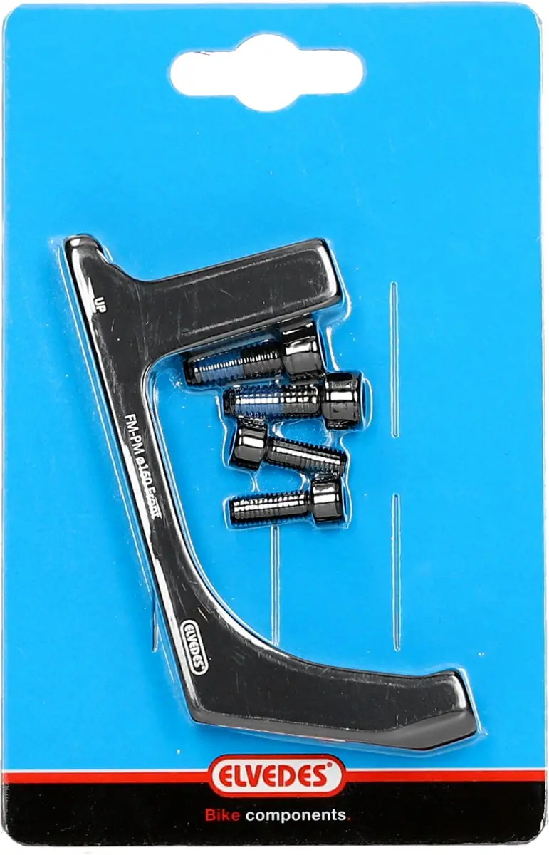 Elvedes Remschijf Adapter 160mm - Aluminium Zwart