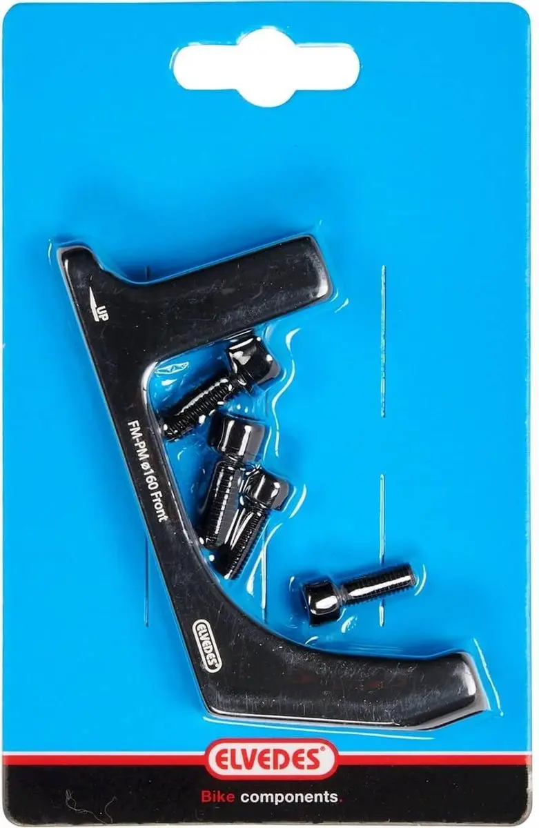 Elvedes Remschijf Adapter 160mm - Aluminium Zwart