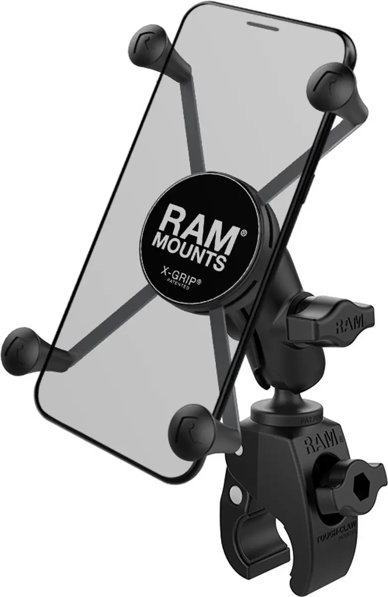 RAM Mounts X-Grip Grote Telefoonhouder met Tough-Claw Kleine Klembasis