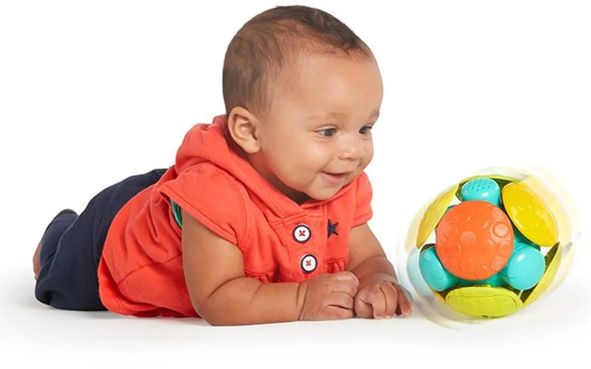 Bright Starts Wobble Bobble Crawl & Chase Bal - Multicolor