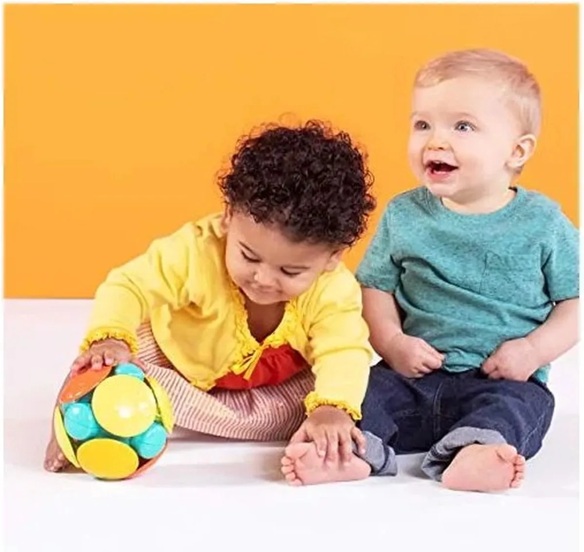 Bright Starts Wobble Bobble Crawl & Chase Bal - Multicolor - afbeelding 6 van 6