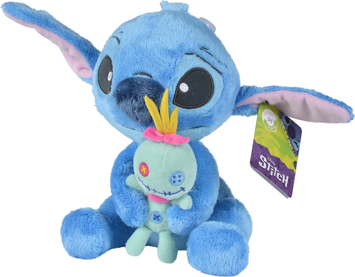 Disney Stitch Knuffel 23cm - Blauw
