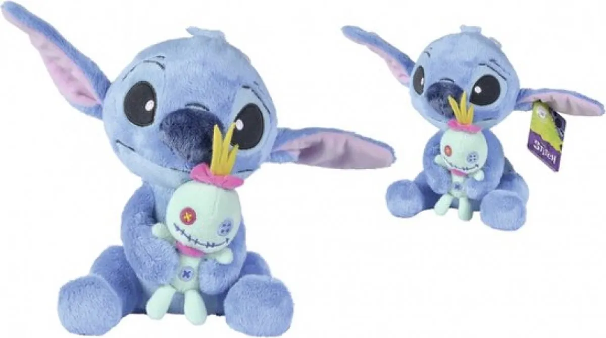 Disney Stitch Knuffel 23cm - Blauw