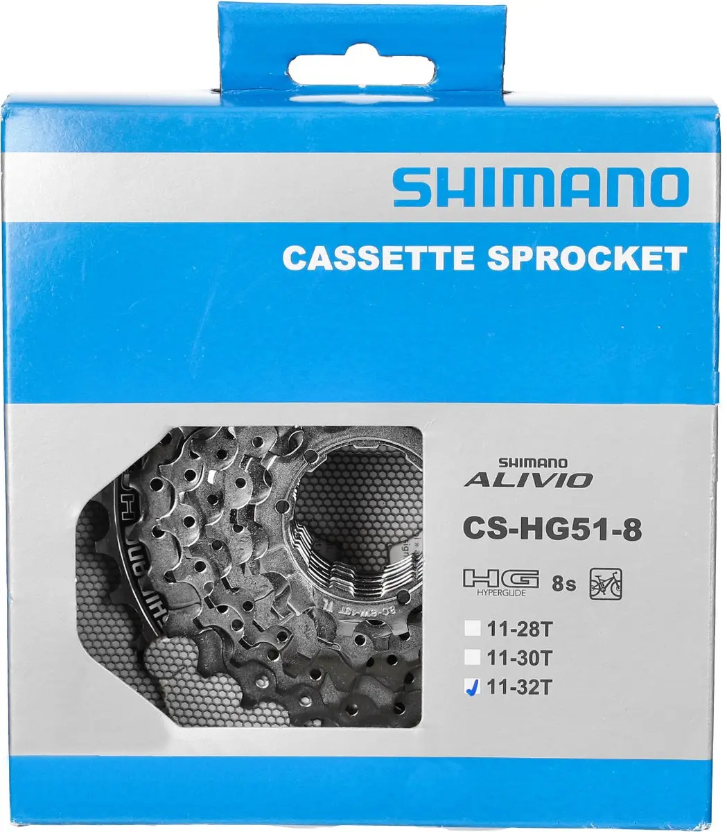 Shimano Alivio CSHG518132 Cassette 8-speed 11-32T - afbeelding 2 van 6