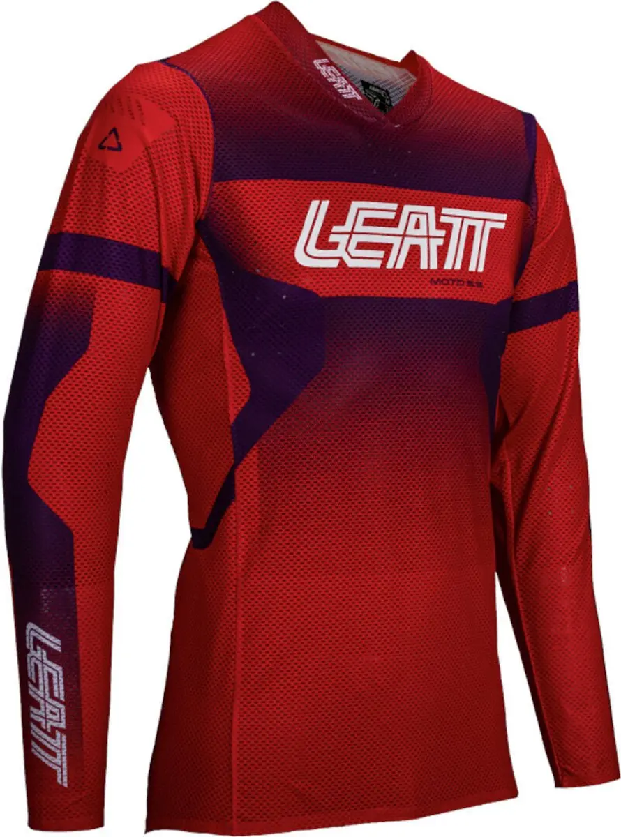 Leatt Moto 5.5 UltraWeld Sunburn Red Purple Motocross Jersey