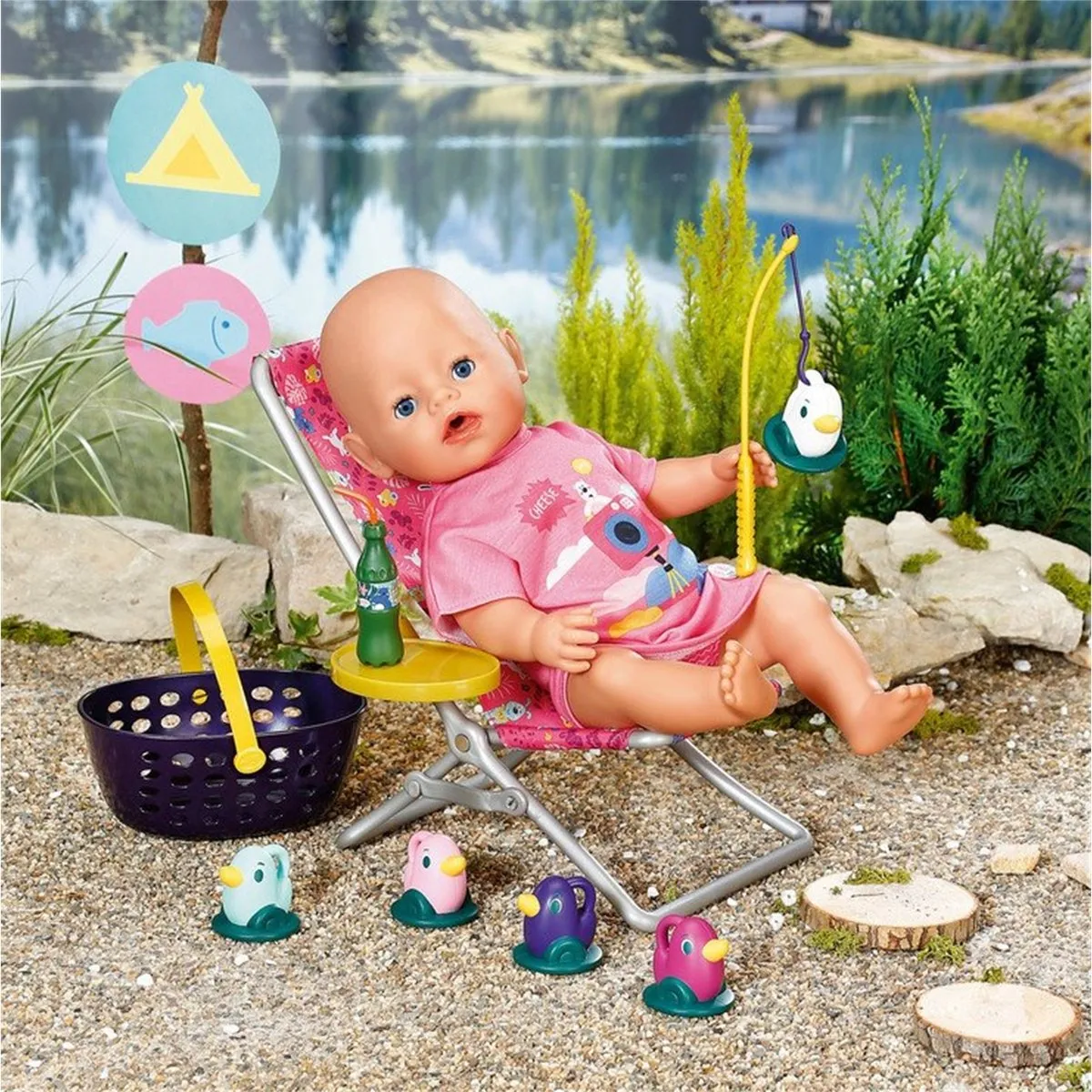 Baby Born Weekend Vissen Outfit 43 - Multicolor