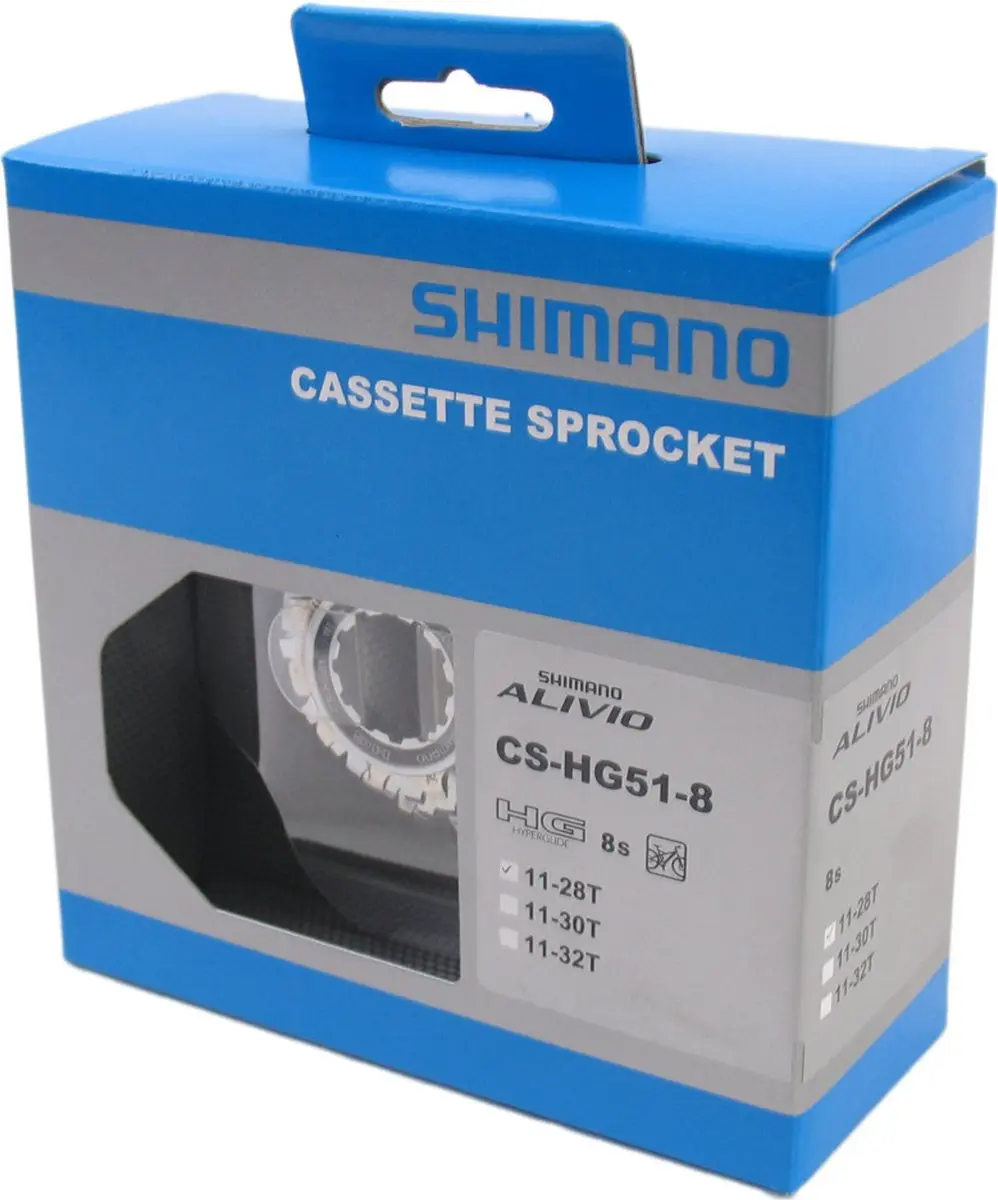 Shimano Alivio HG51 Cassette 8-speed 11-28T - Zilver/Chroom