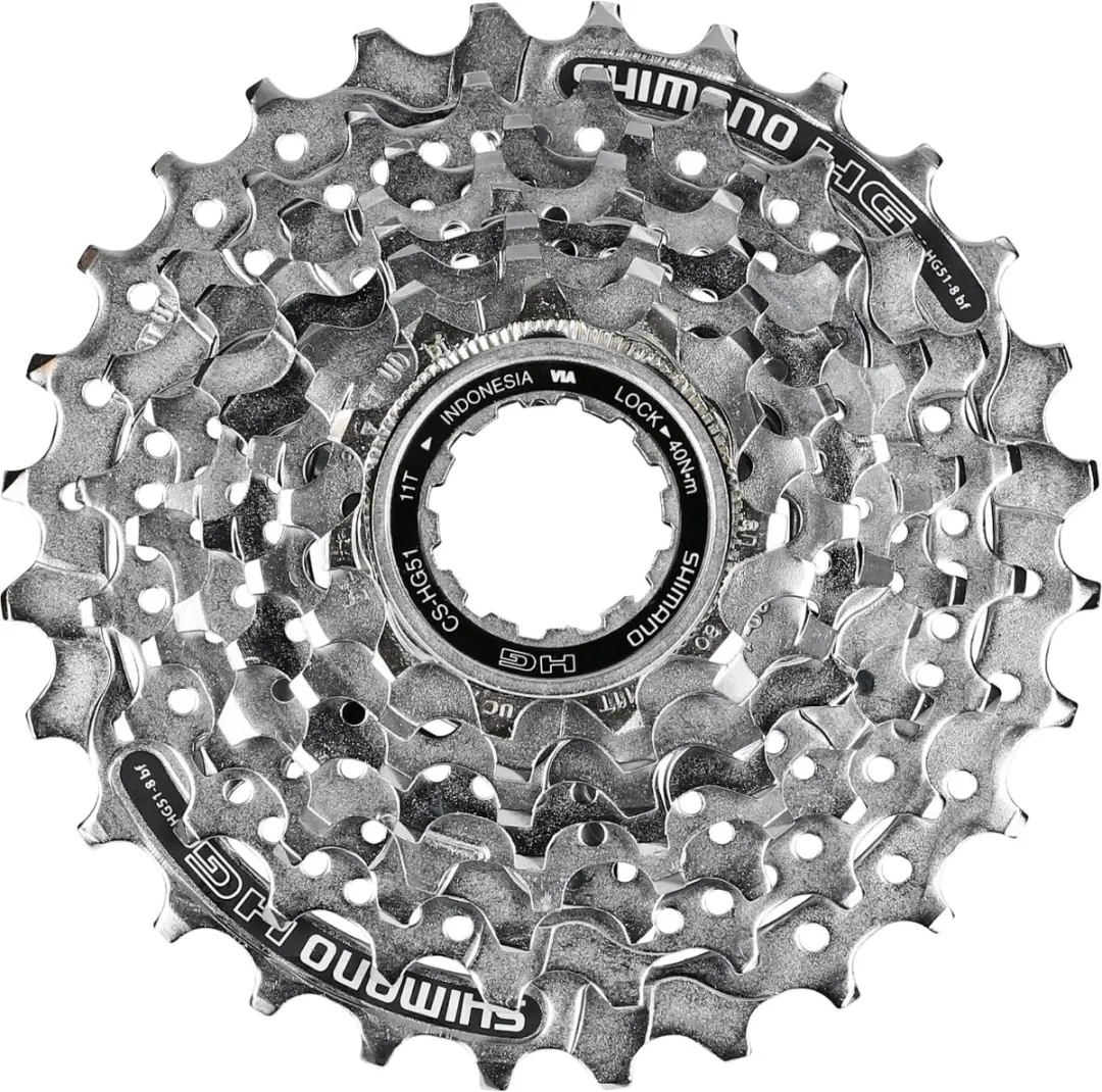 Shimano Alivio HG51 Cassette 8-speed 11-28T - Zilver/Chroom - afbeelding 5 van 6