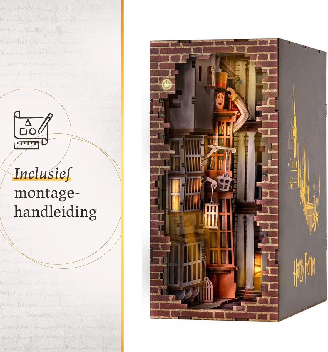 Revell Harry Potter Diagon Alley Book Nook Modelbouwpakket 1:24 - 202 Onderdelen - Multi