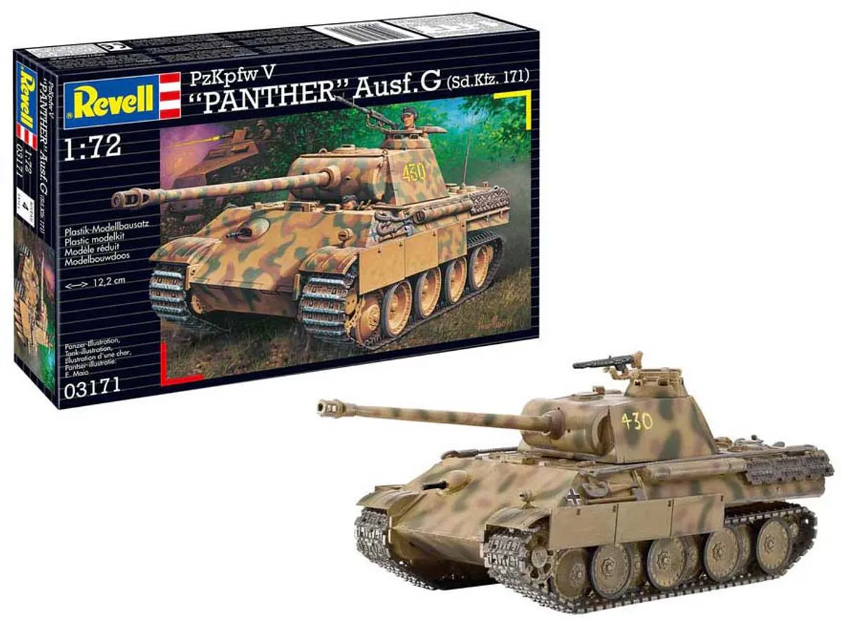 Revell PzKpfw V Panther Ausf.G 03171 Modelbouwpakket - 1:72 - Multi