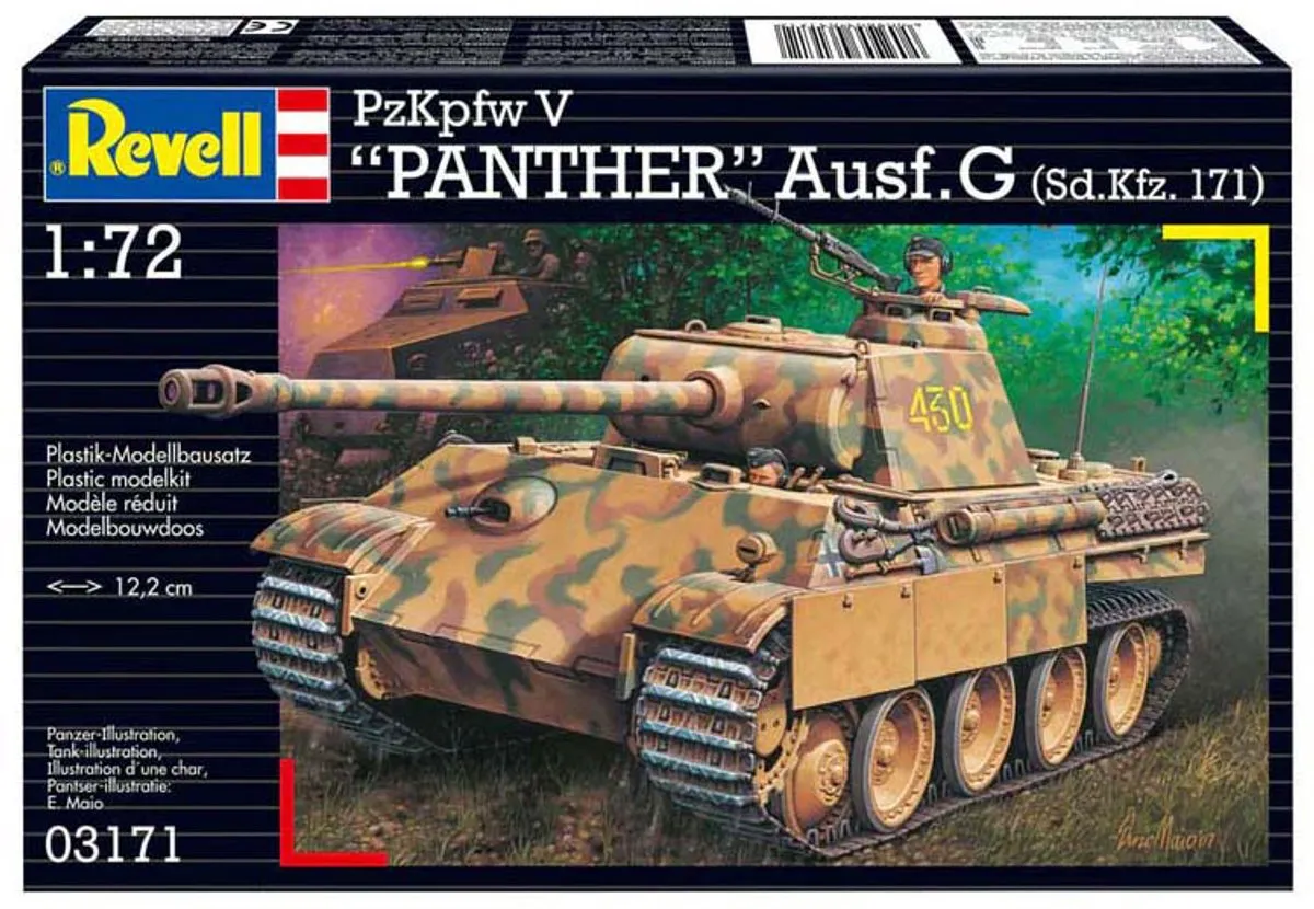 Revell PzKpfw V Panther Ausf.G 03171 Modelbouwpakket - 1:72 - Multi
