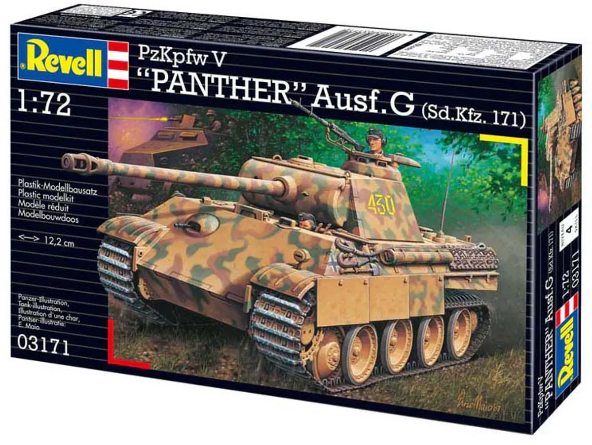 Revell PzKpfw V Panther Ausf.G 03171 Modelbouwpakket - 1:72 - Multi