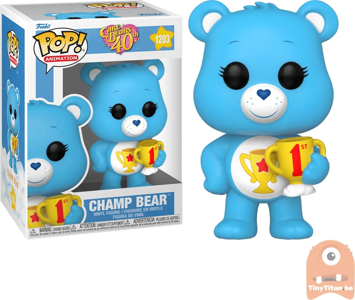 Funko Pop! Care Bears Champ Bear #1203 - Veelkleurig - afbeelding 5 van 6