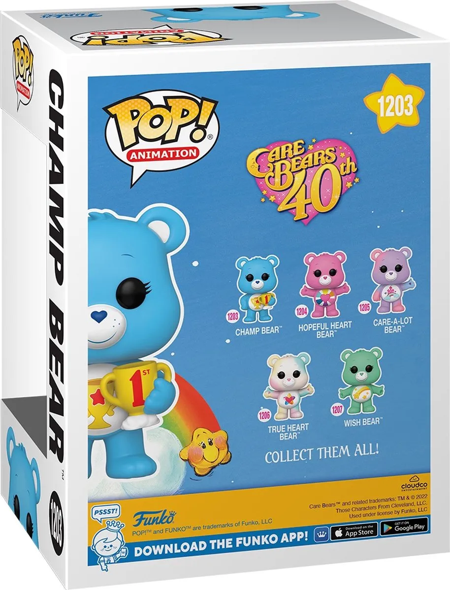 Funko Pop! Care Bears Champ Bear #1203 - Veelkleurig - afbeelding 2 van 6