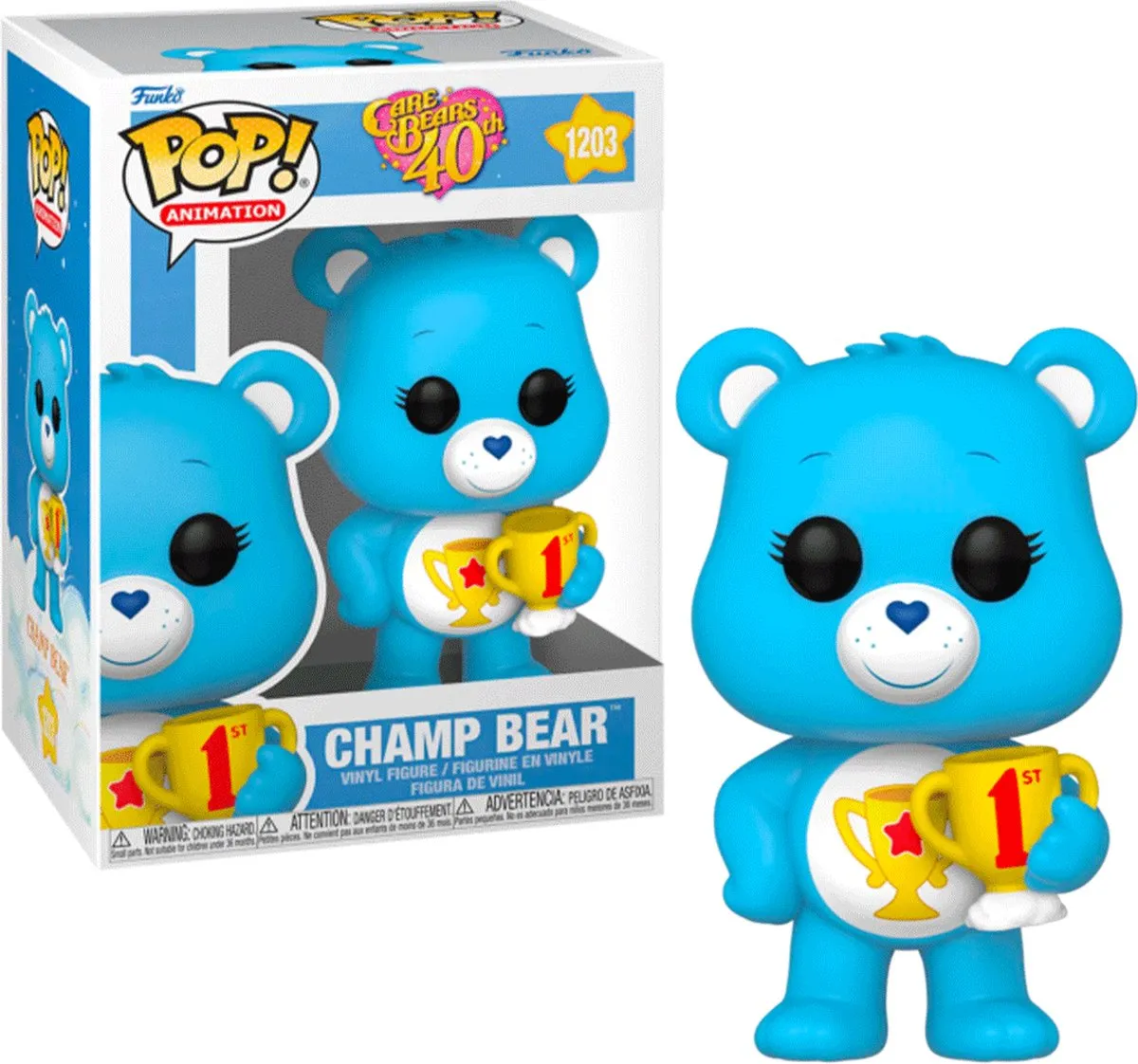 Funko Pop! Care Bears Champ Bear #1203 - Veelkleurig - afbeelding 6 van 6