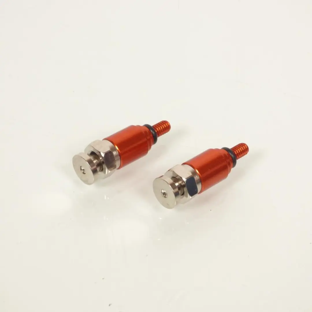 Purgeurs de fourche RFX M4x0.7 orange gris pour moto cross enduro tout terrain