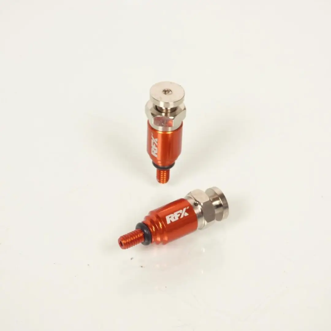RFX Purgeurs de Fourche M4x0.7 - Orange/Grijs - afbeelding 2 van 4