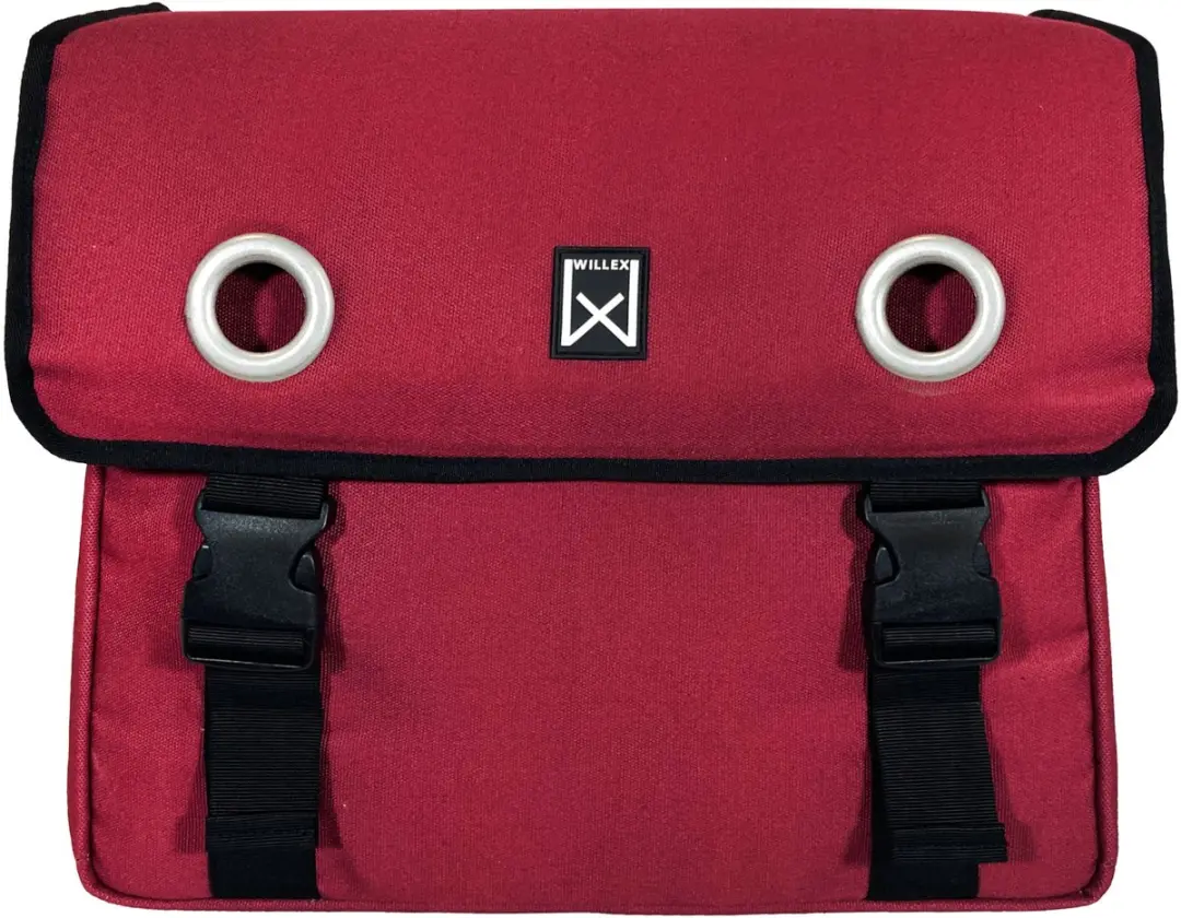 Willex Dubbele Fietstas 40L - Rood