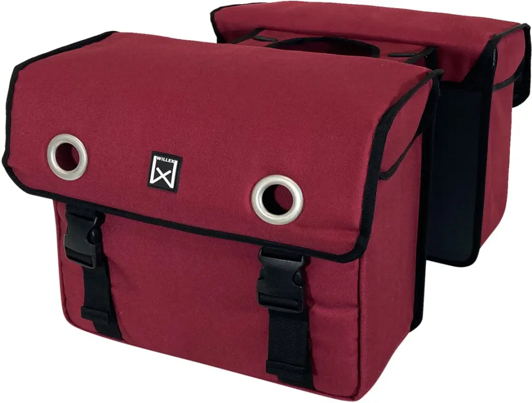 Willex Dubbele Fietstas 40L - Rood