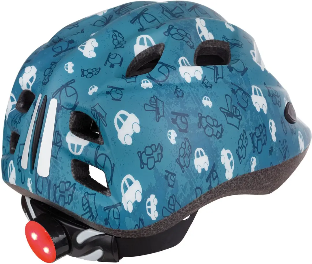 Polisport Kids Premium Fun Trip Helm XS - Blauw - LED Verlichting - afbeelding 2 van 4