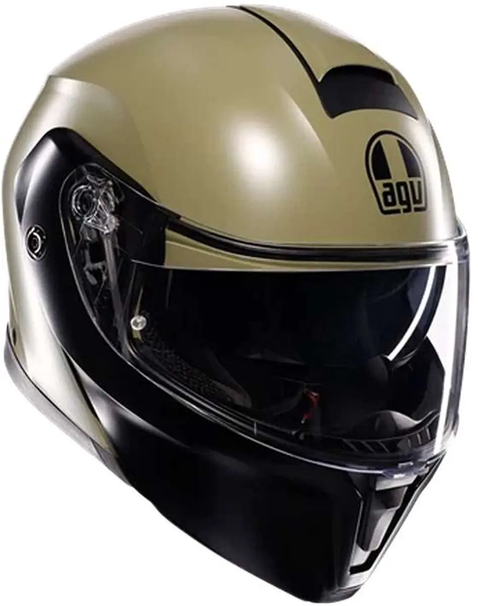 AGV Streetmodular E2206 Mplk Mono Matt Pastello Groen Zwart 010 Systeemhelm