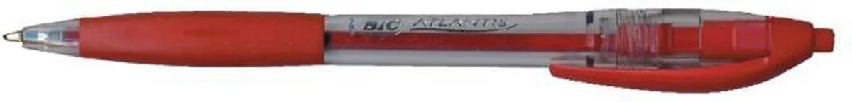 Bic Atlantis Classic Grip Medium Pen - Rood