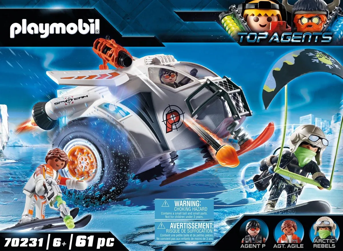 Playmobil Top Agents Spy Team Sneeuwmobiel 70231 - Multicolor - afbeelding 6 van 6