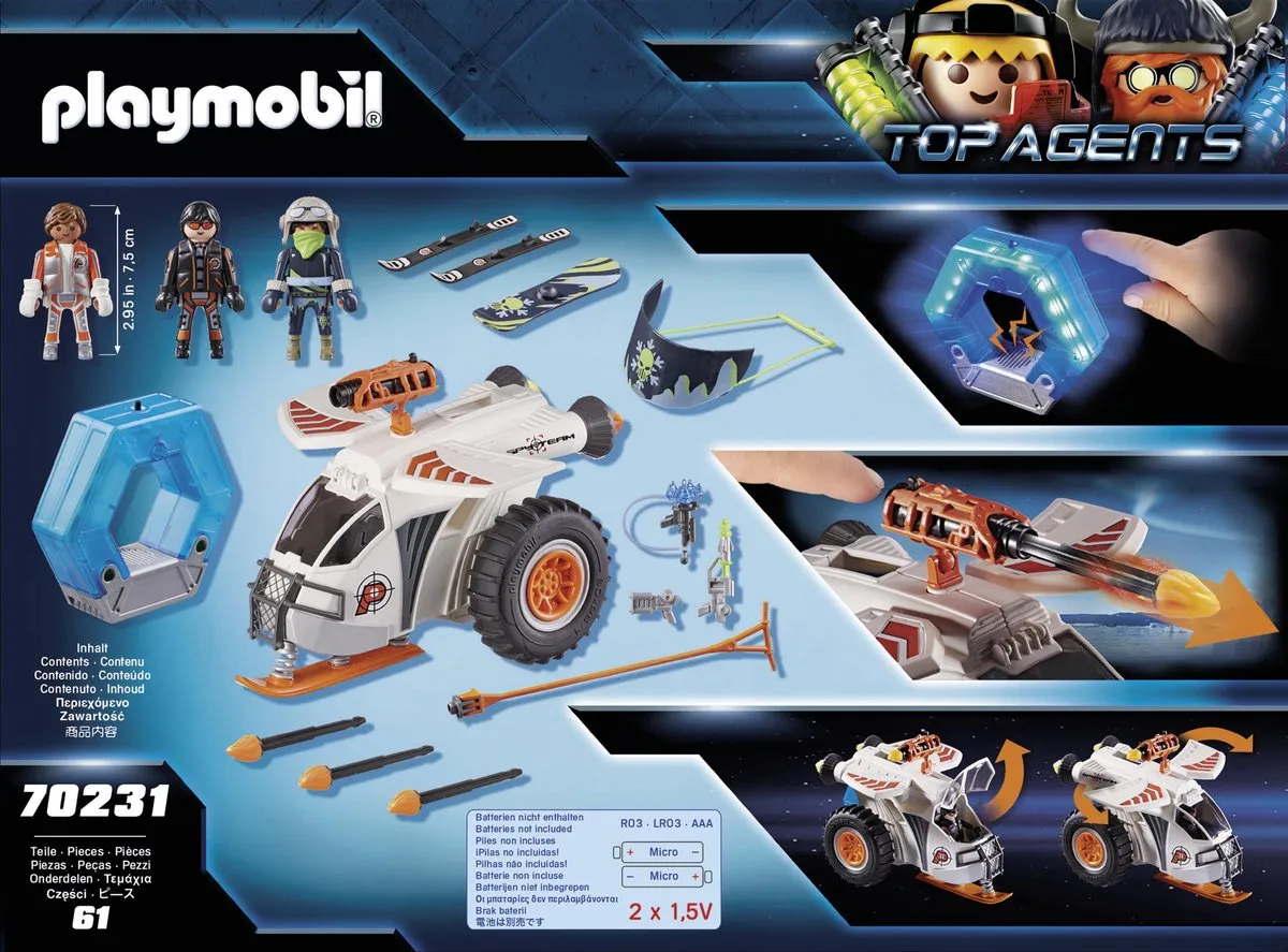 Playmobil Top Agents Spy Team Sneeuwmobiel 70231 - Multicolor