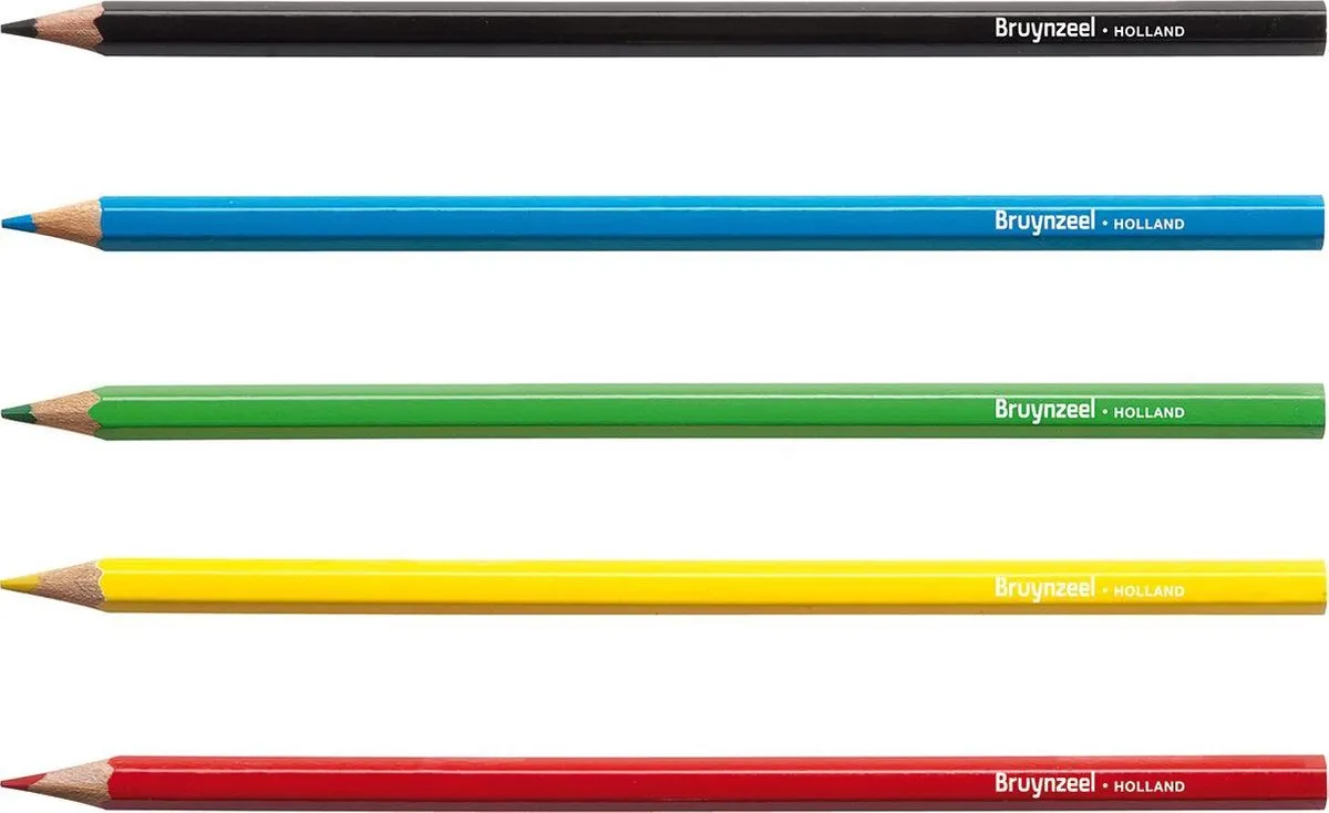 BRUYNZEEL Kleurpotloden Set 24 Stuks - Multicolor