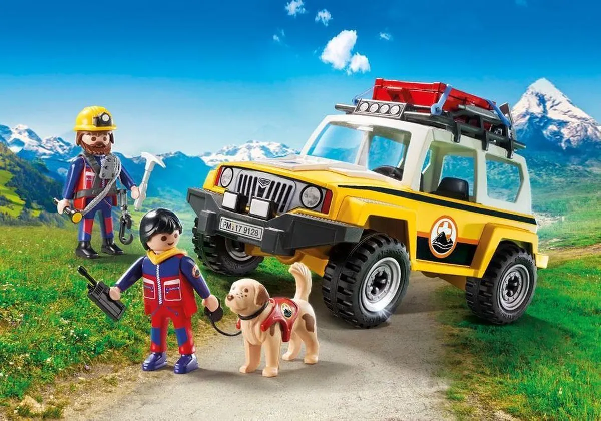 Playmobil Reddingswerkers Terreinwagen 9128 - Geel