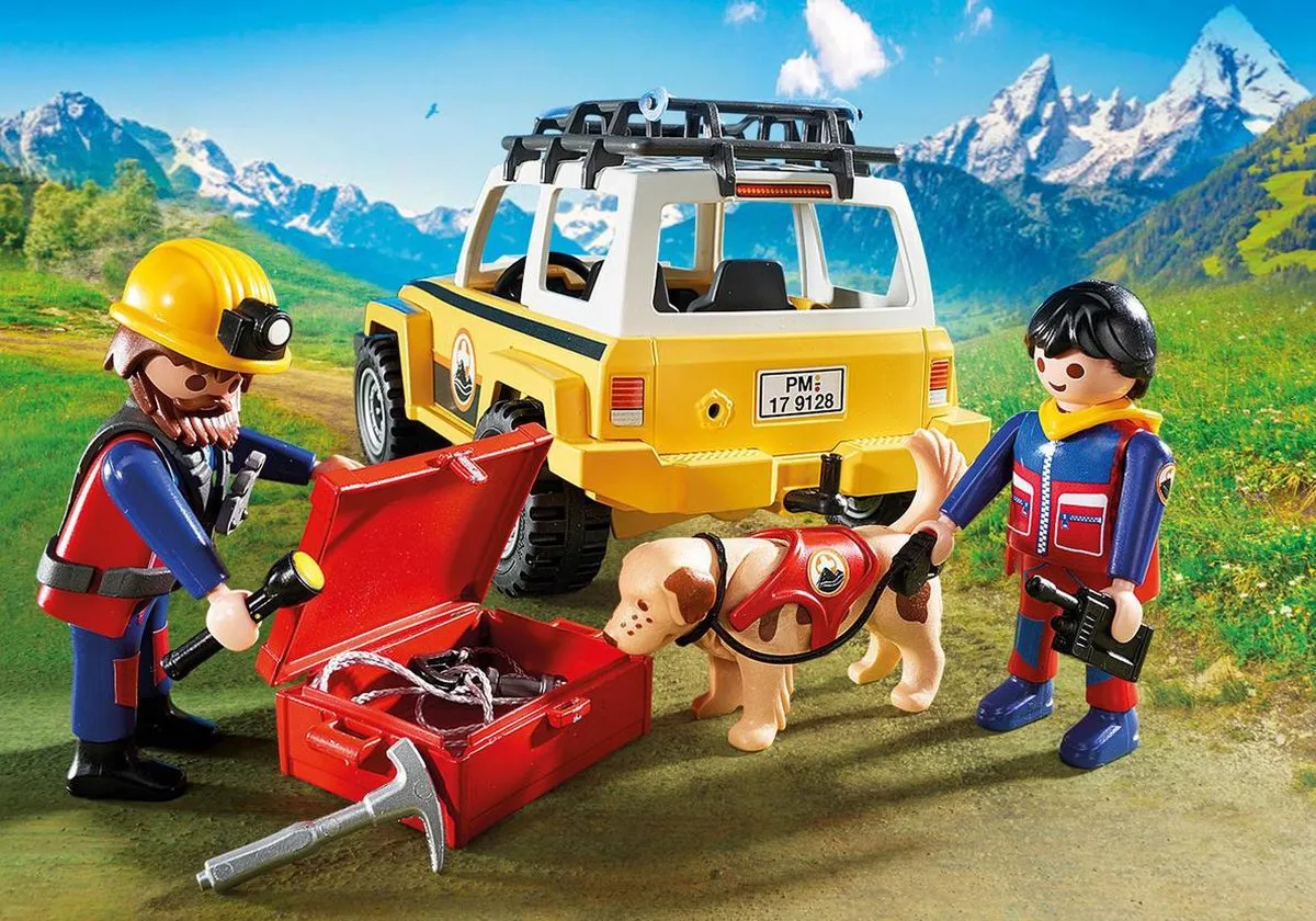 Playmobil Reddingswerkers Terreinwagen 9128 - Geel
