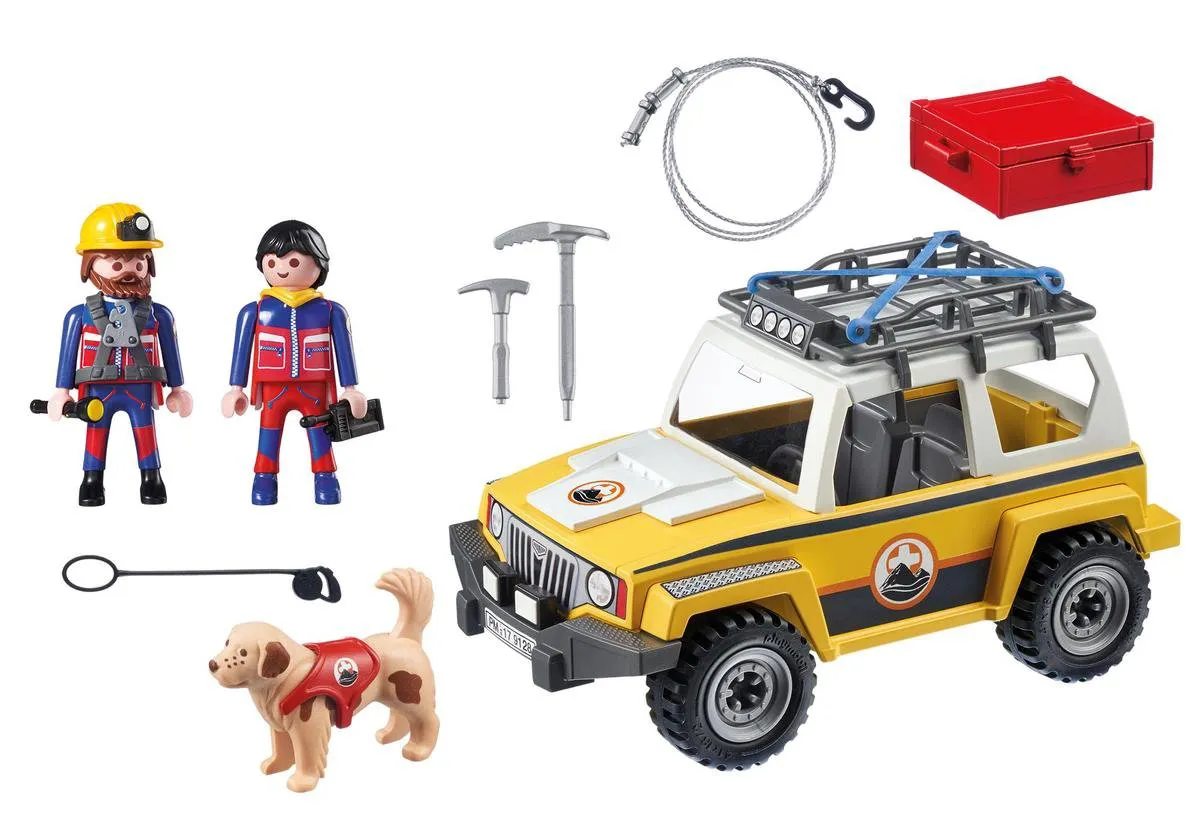 Playmobil Reddingswerkers Terreinwagen 9128 - Geel