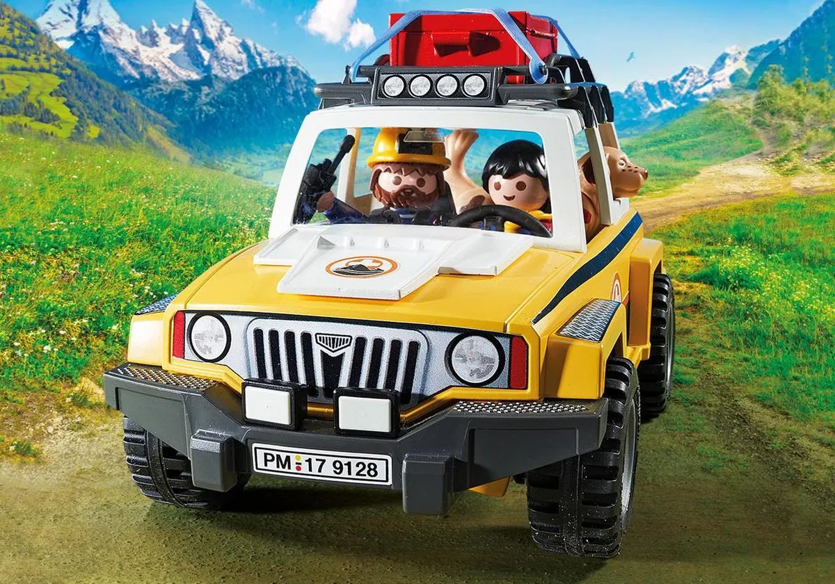 Playmobil Reddingswerkers Terreinwagen 9128 - Geel - afbeelding 6 van 6