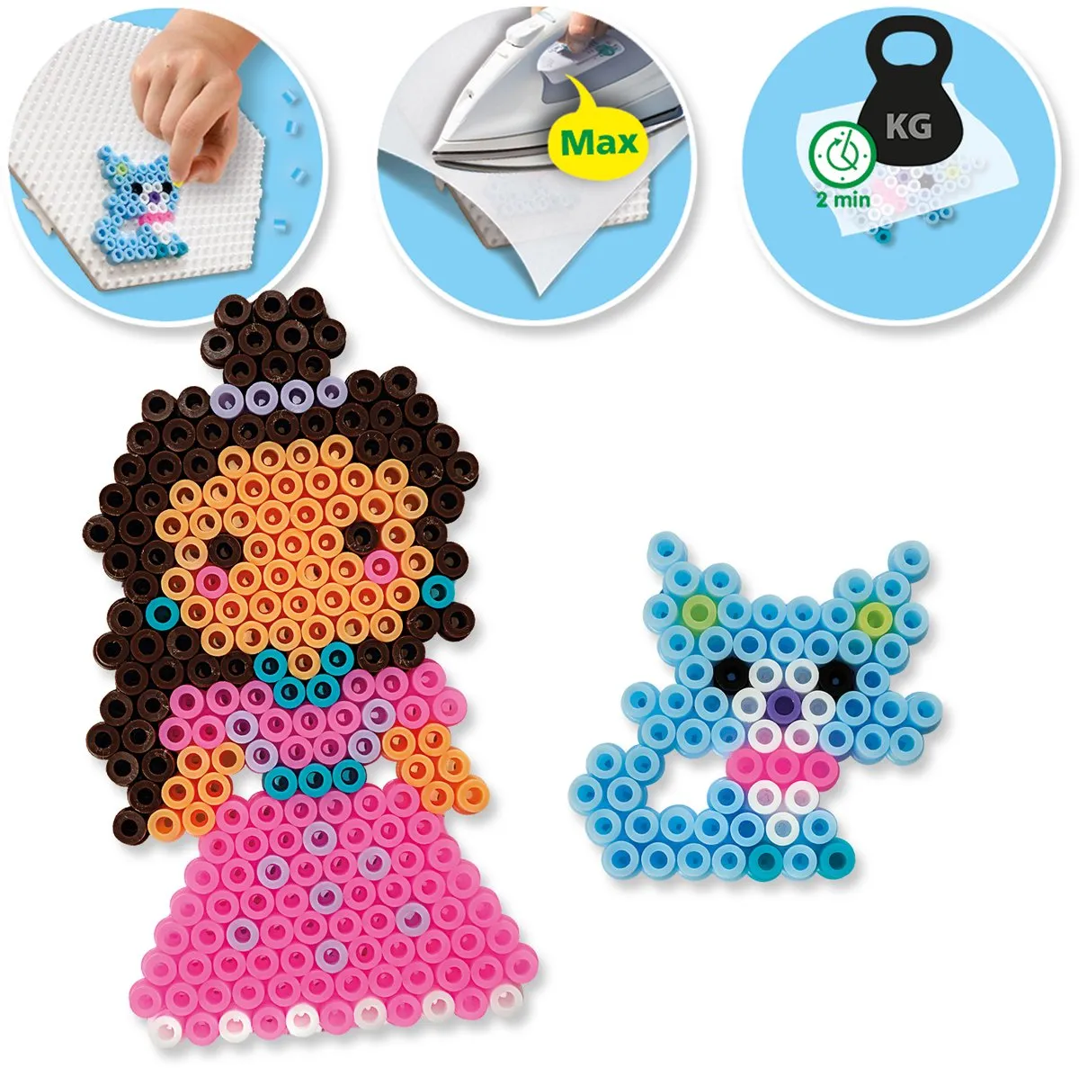 SES Creative Beedz Strijkkralen 1600 Stuks - Prinsesjes & Dierenvriendjes