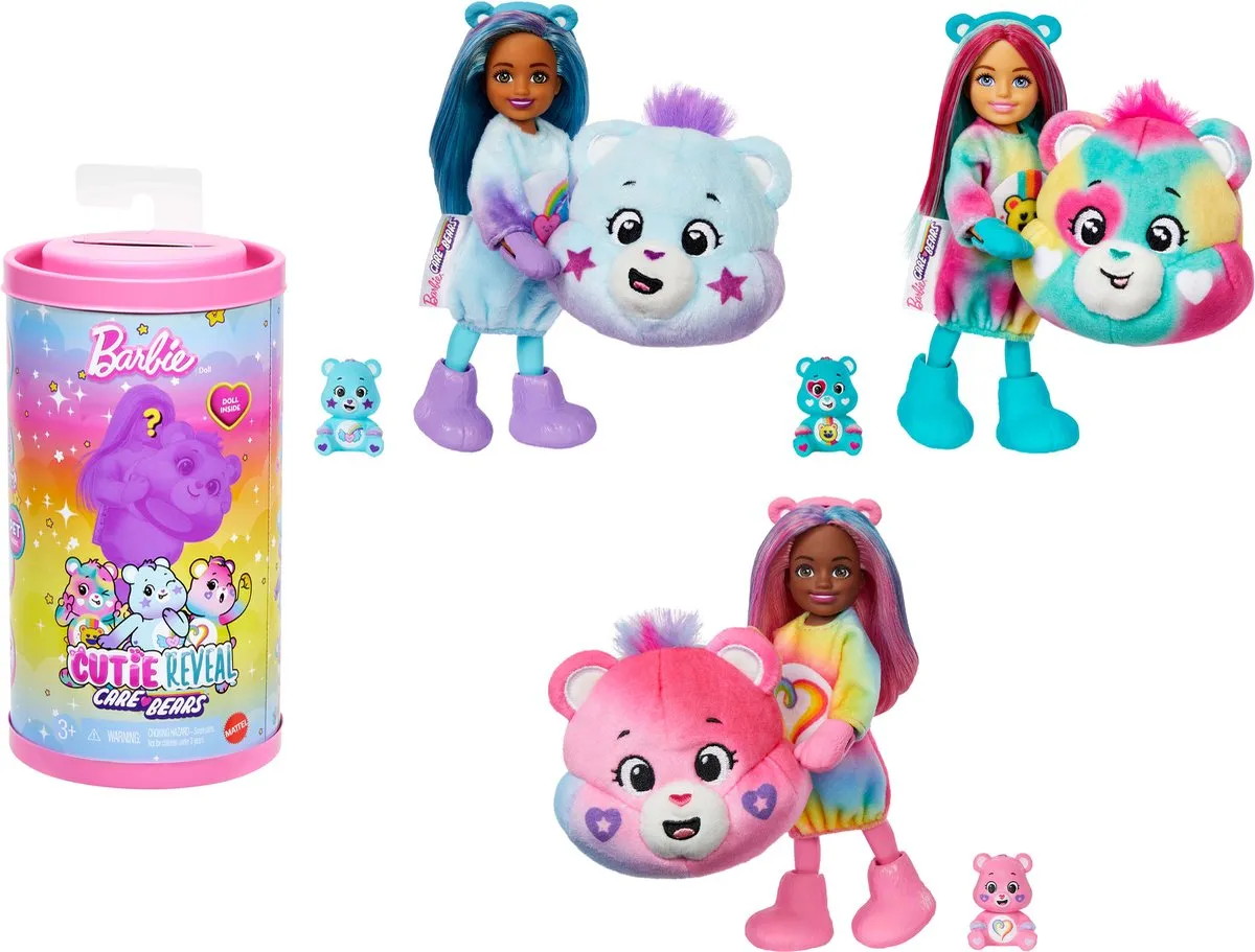 Barbie Cutie Reveal Care Bears Pop
