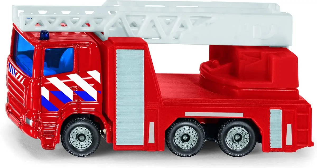 SIKU Scania R380 Brandweer Ladderwagen 8,4cm - Rood