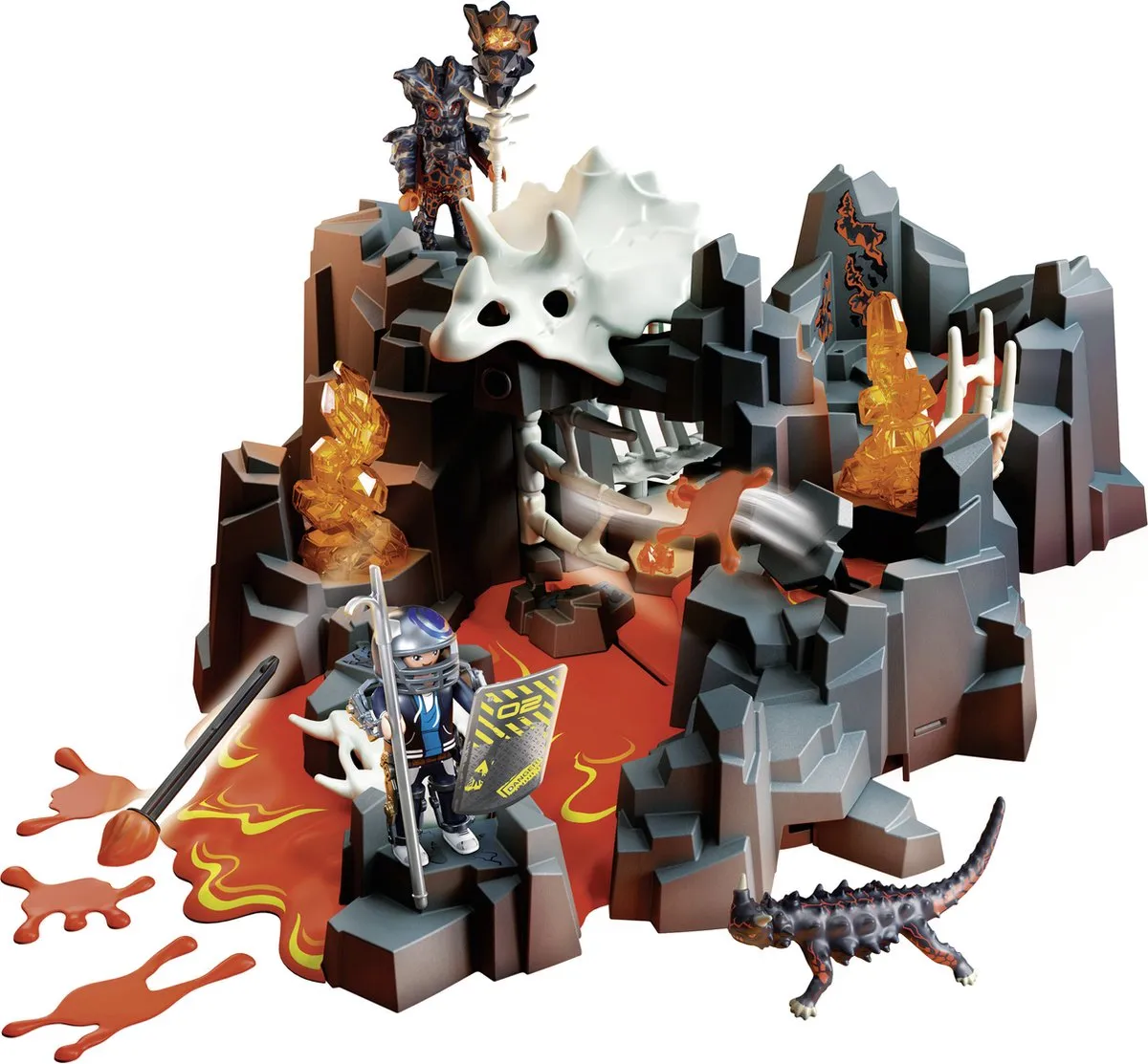 Playmobil Dino Rise Bewaker van de Lavabron 70926 - Multicolor